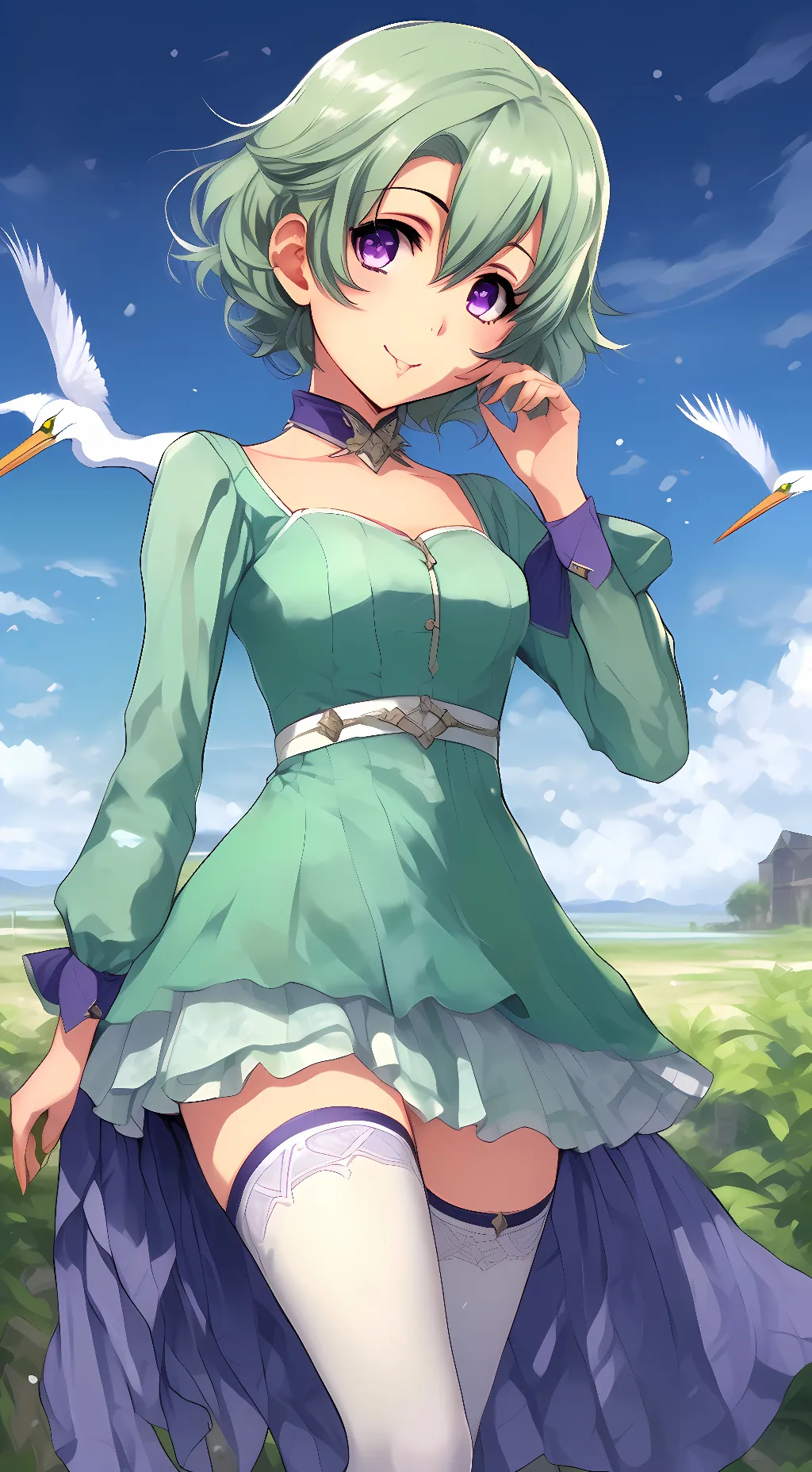 ai character: Musse Egret background