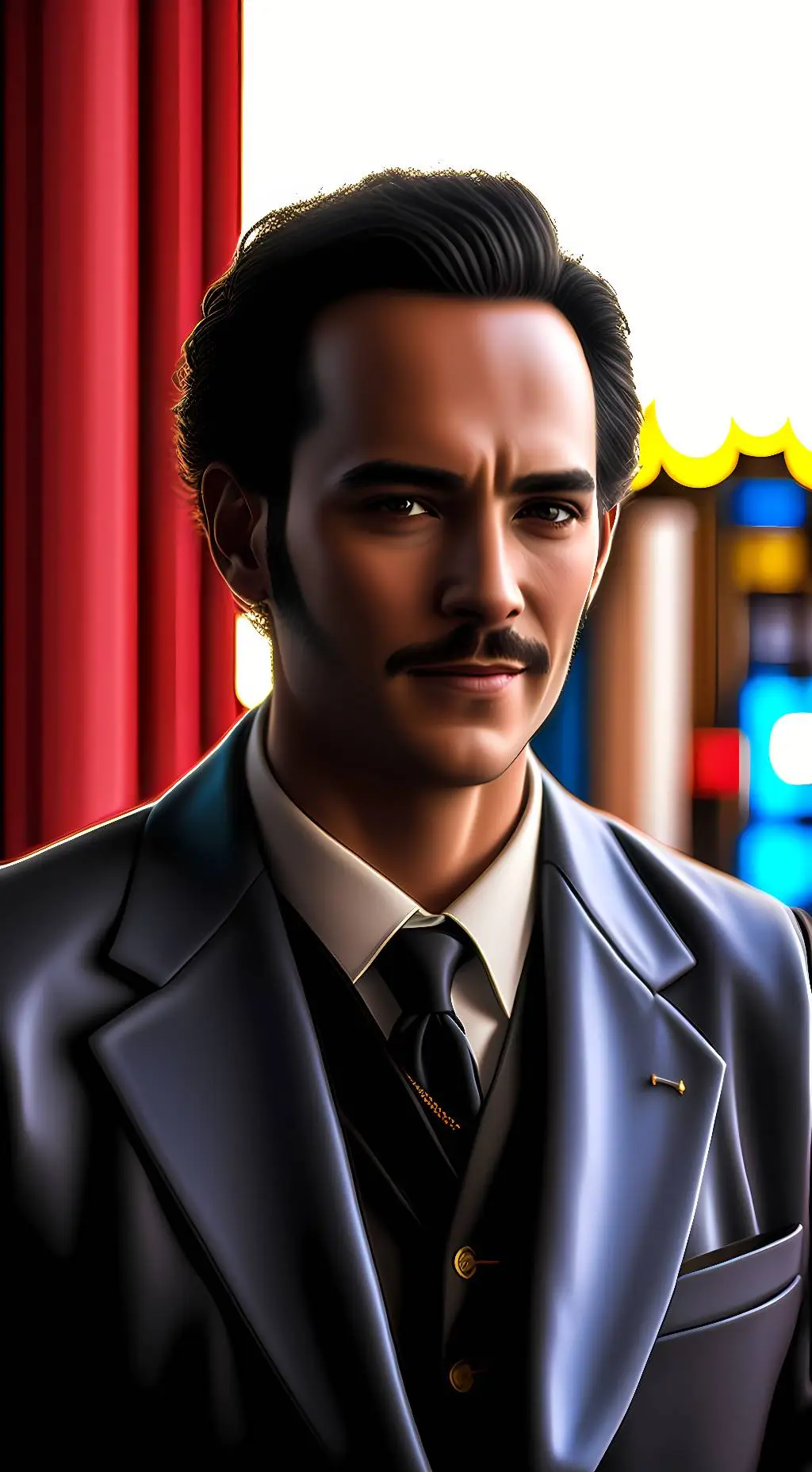 ai character: Poe of Wallstreet  background