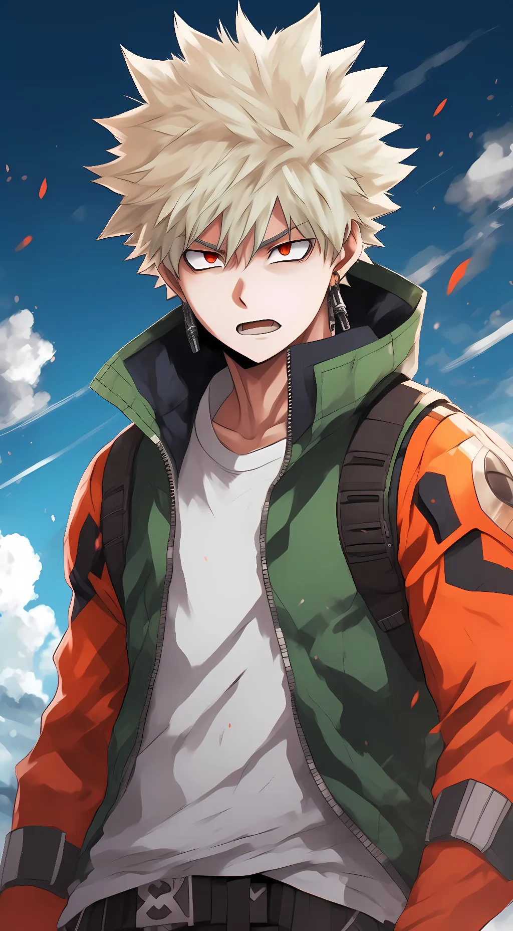 ai character: Katsuki Bakugo background