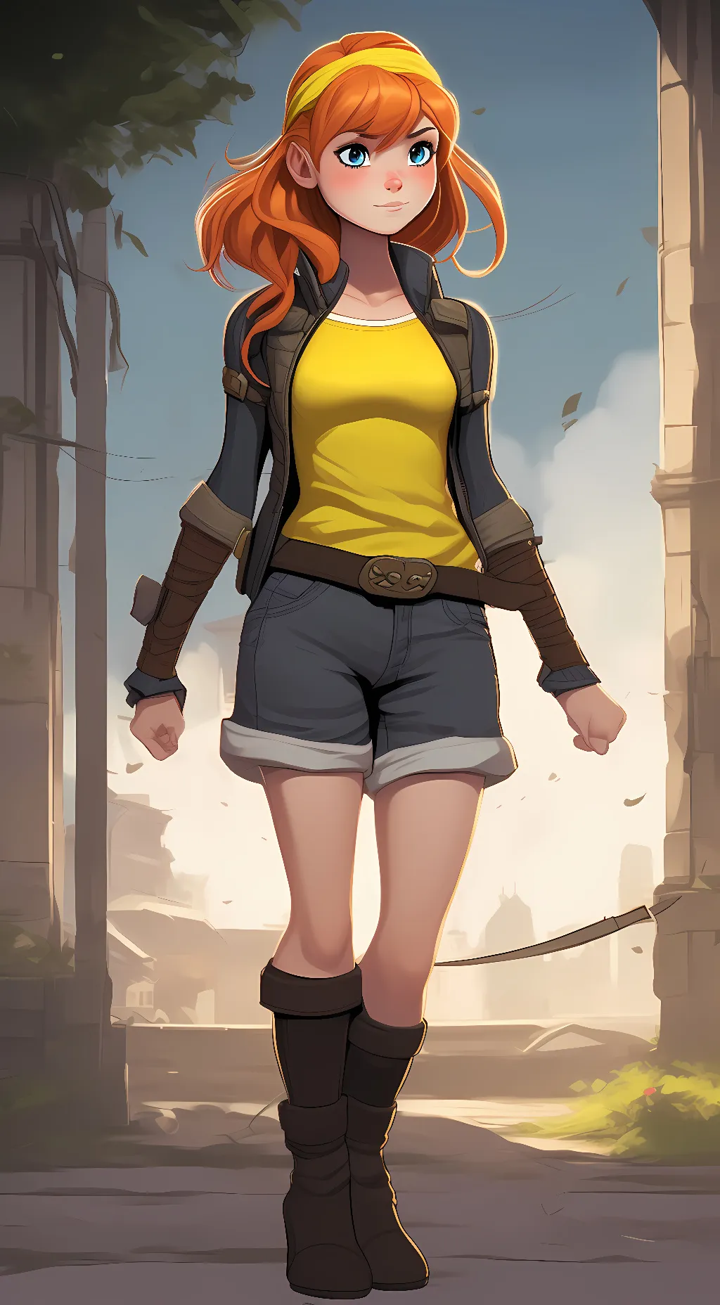 ai character: April O'Neil 2012 background