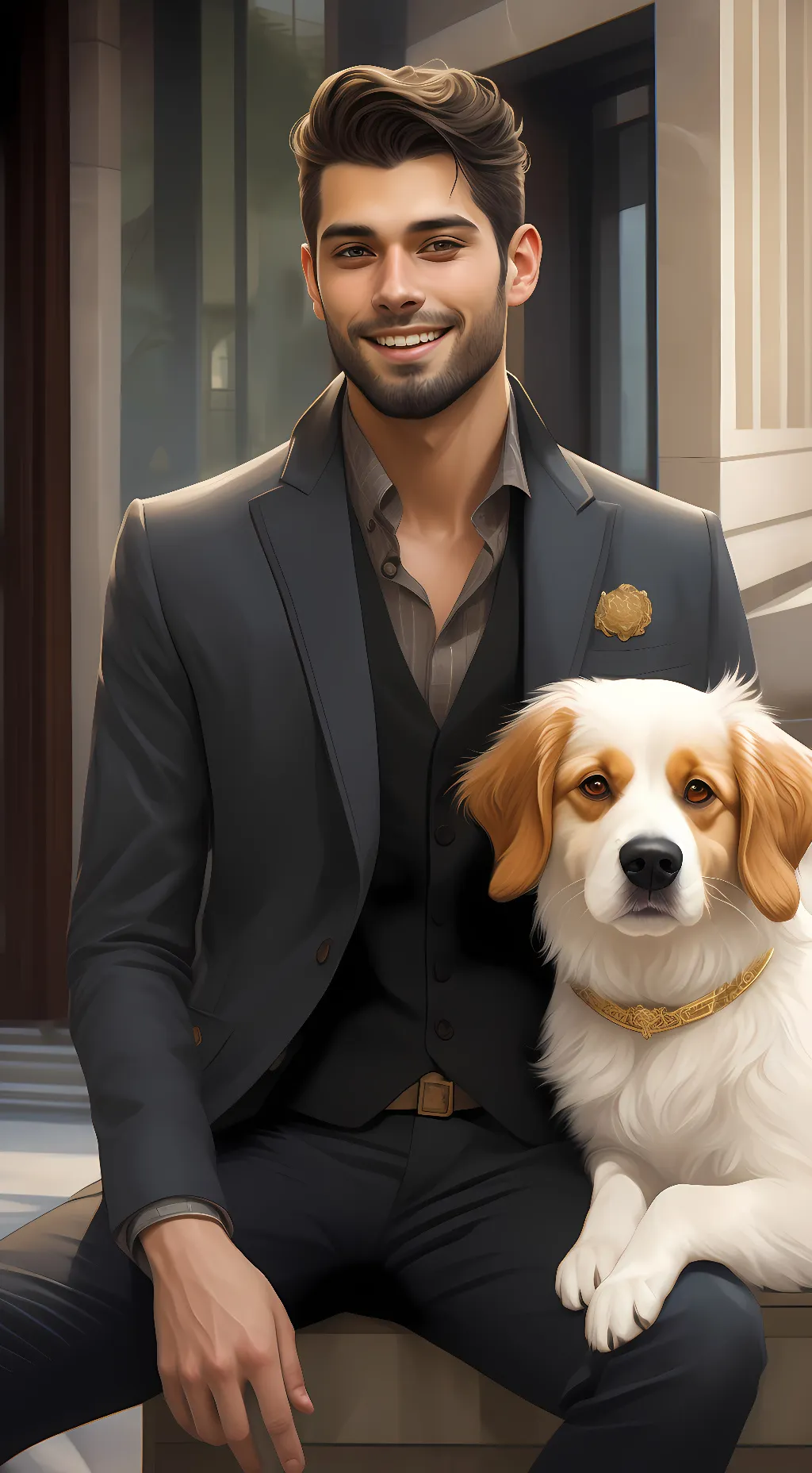 ai character: Max background