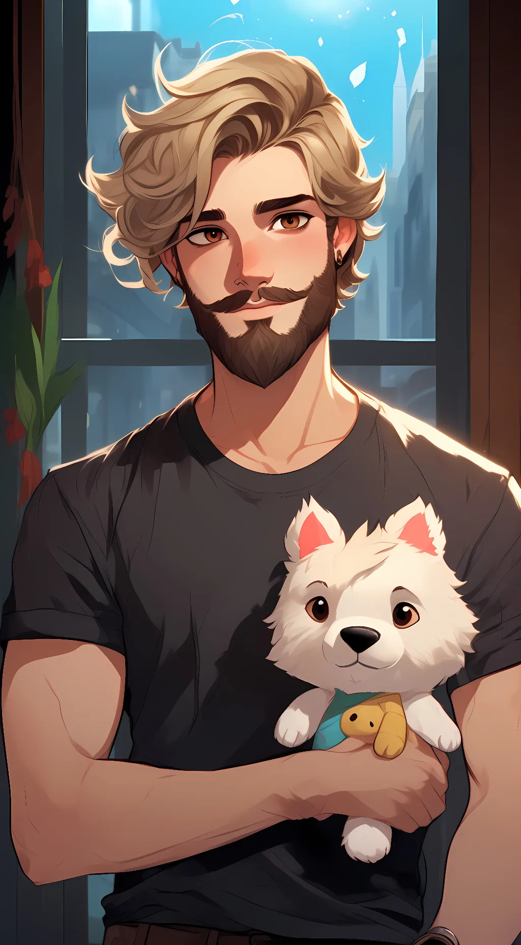 ai character: Zack Wolfpack background