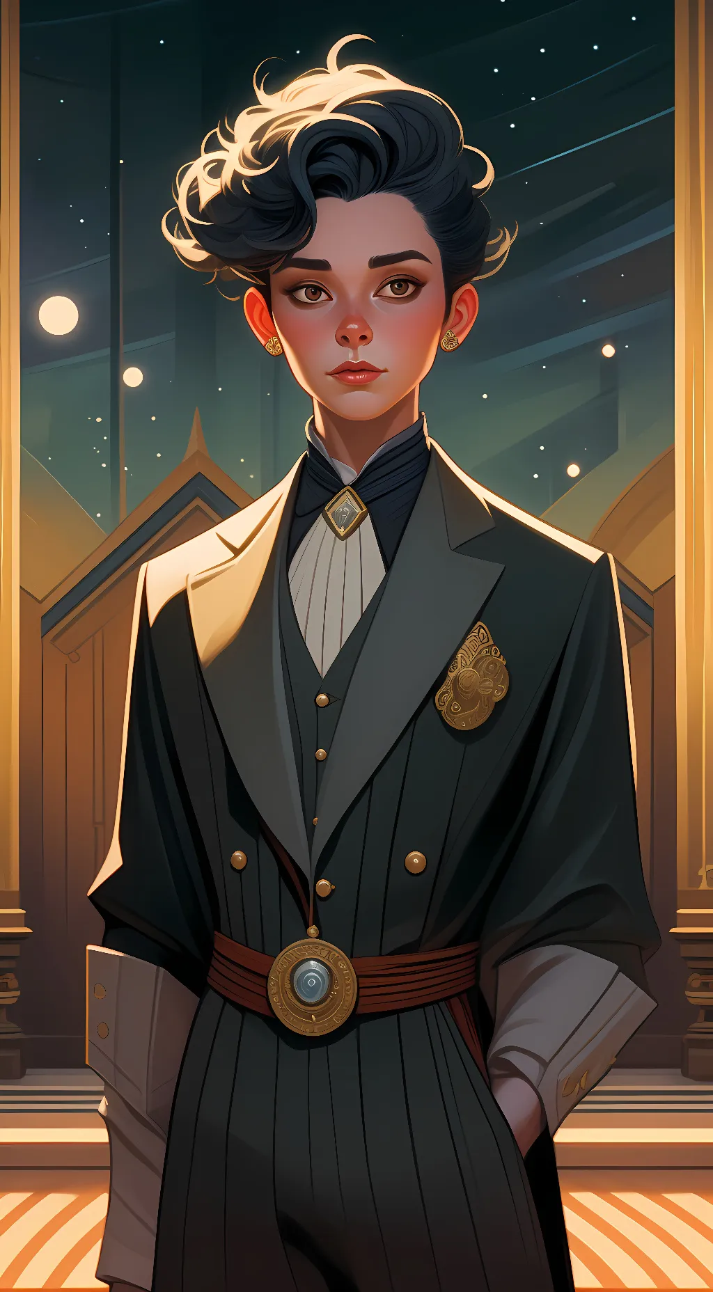 ai character: Jame  background