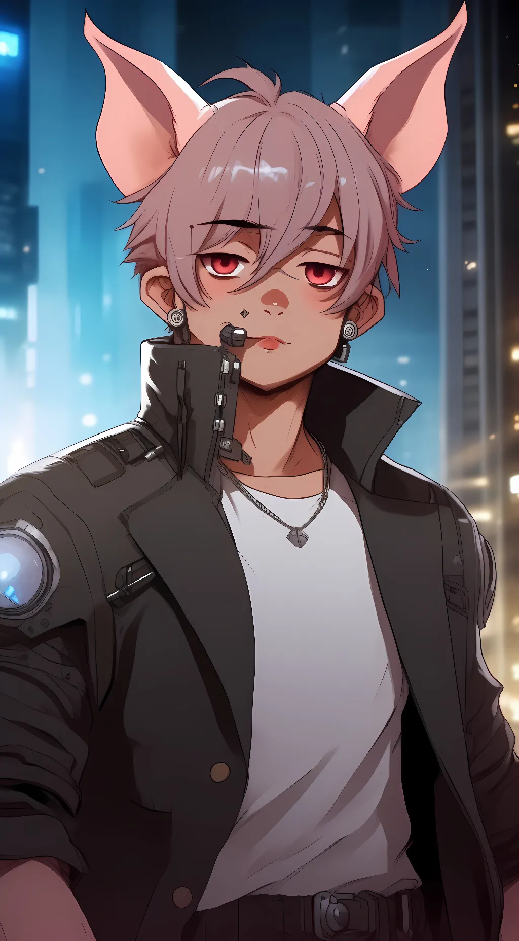 ai character: technoblade  background