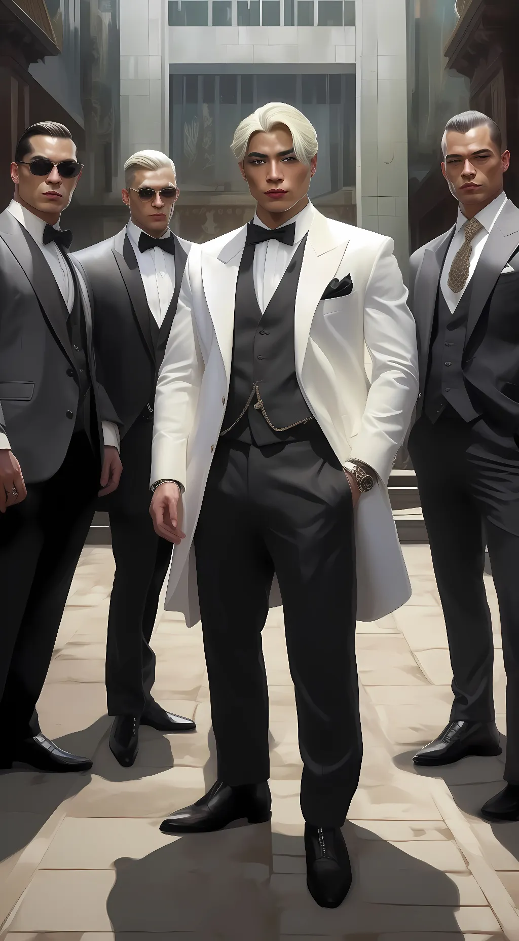 ai character: Mafia brothers background