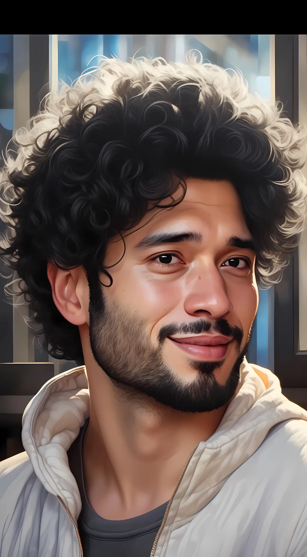 ai character: Sr pelo background