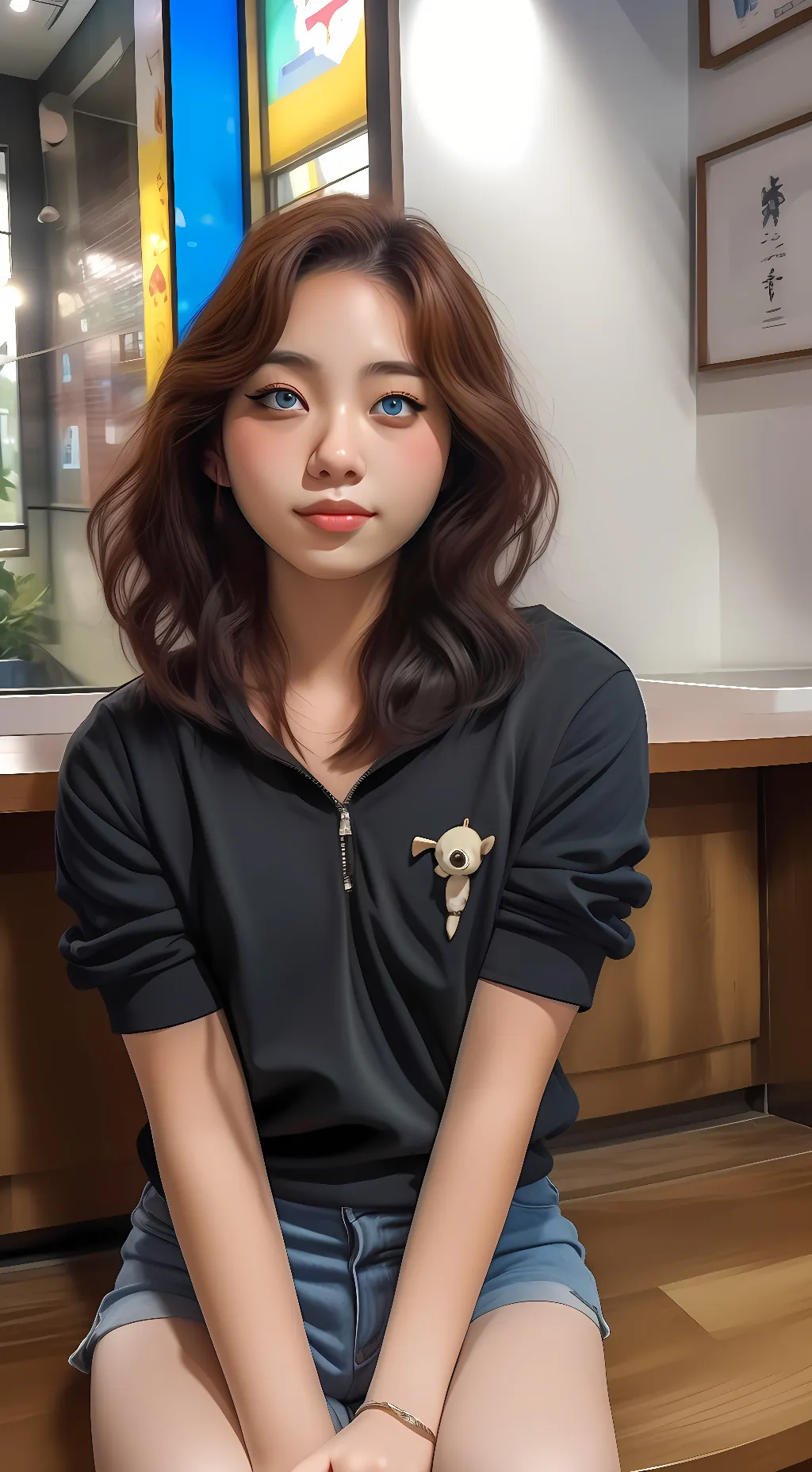 ai character: Crimson background