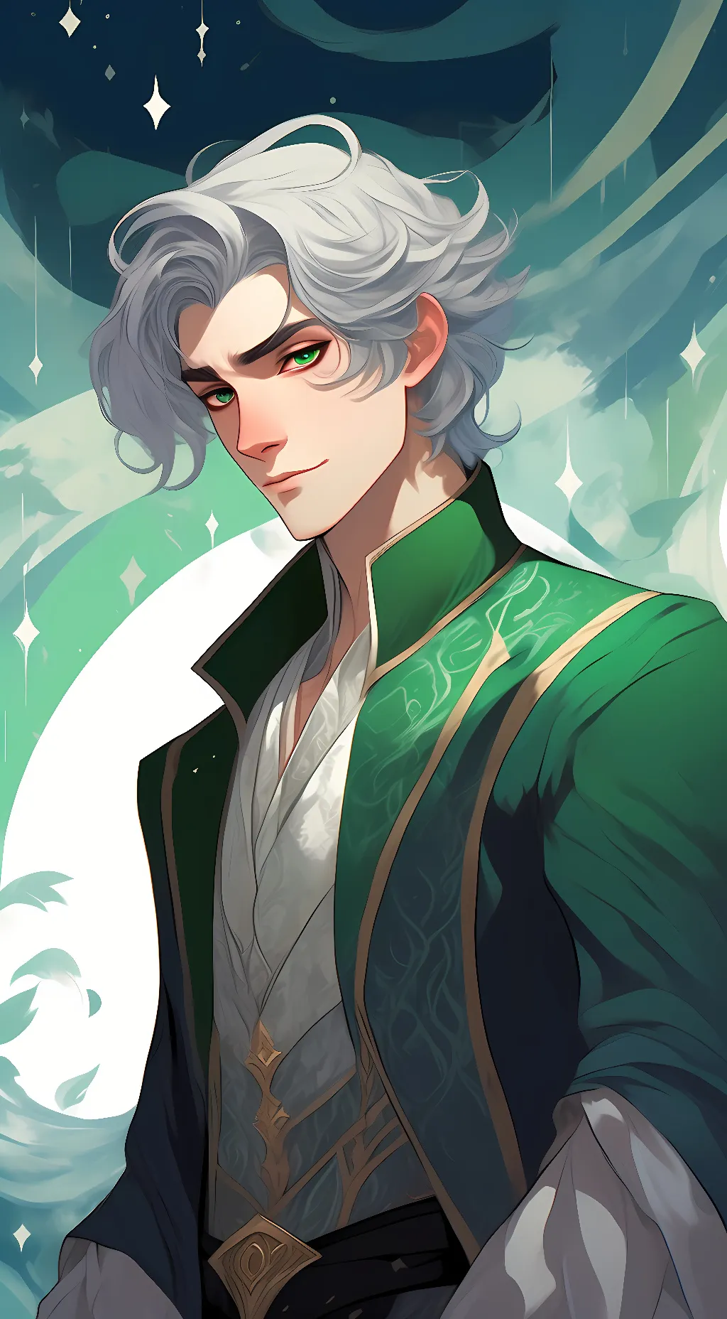 ai character: Peregrine  blanc background