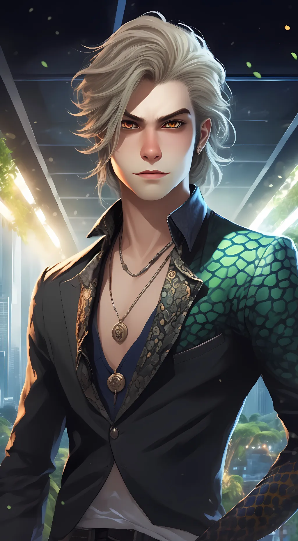 ai character: Gekko background