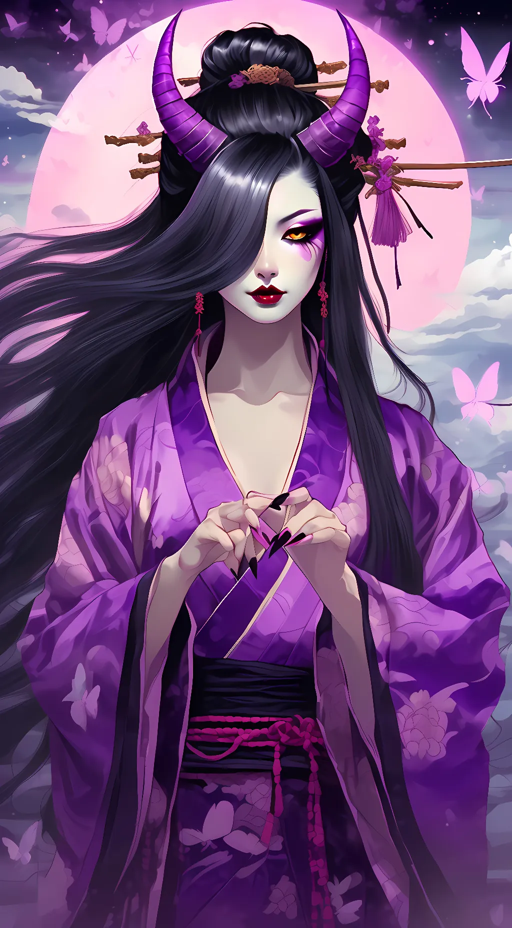ai character: Tsuki background