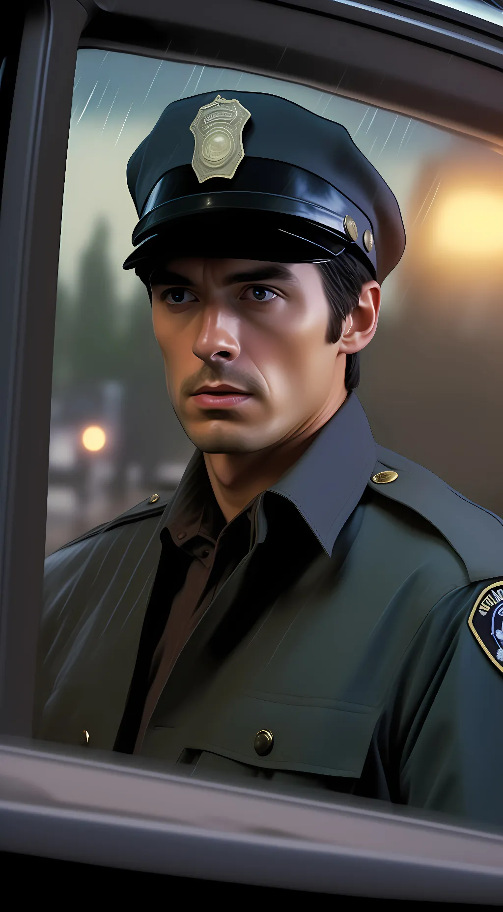 ai character: Officer Rail background