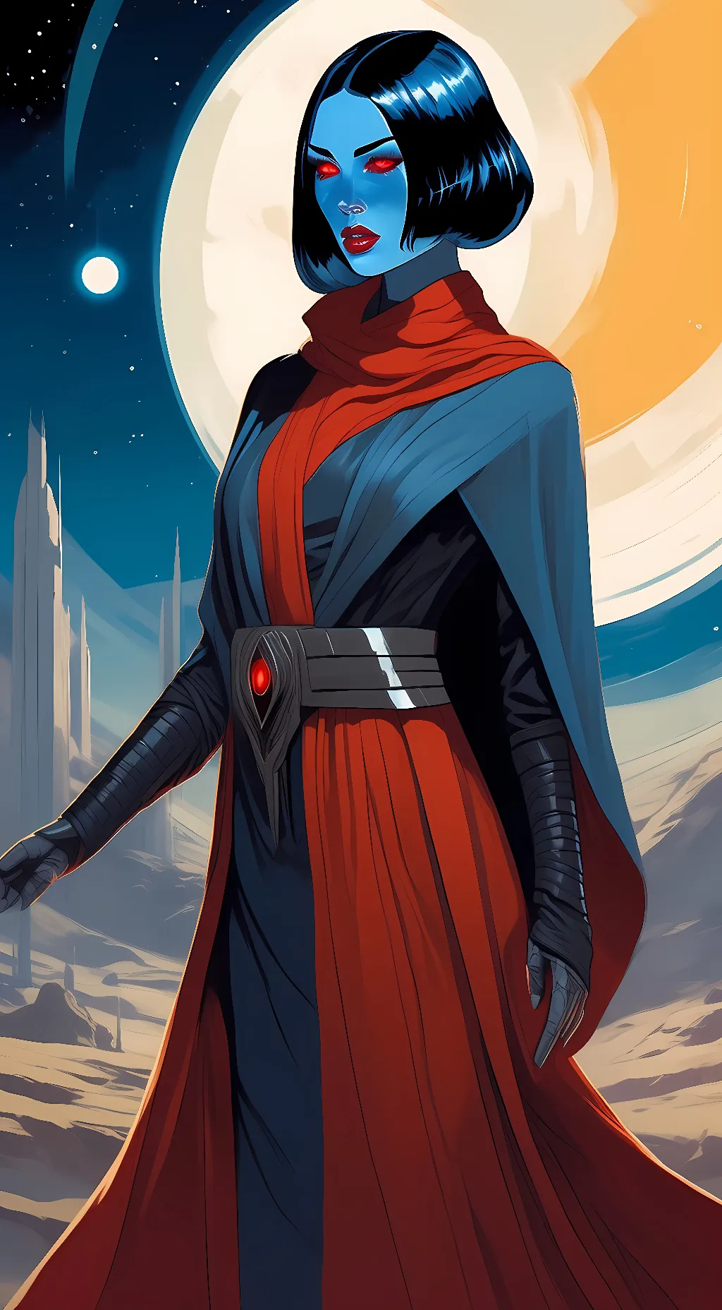 ai character: Sha Ni Ra background