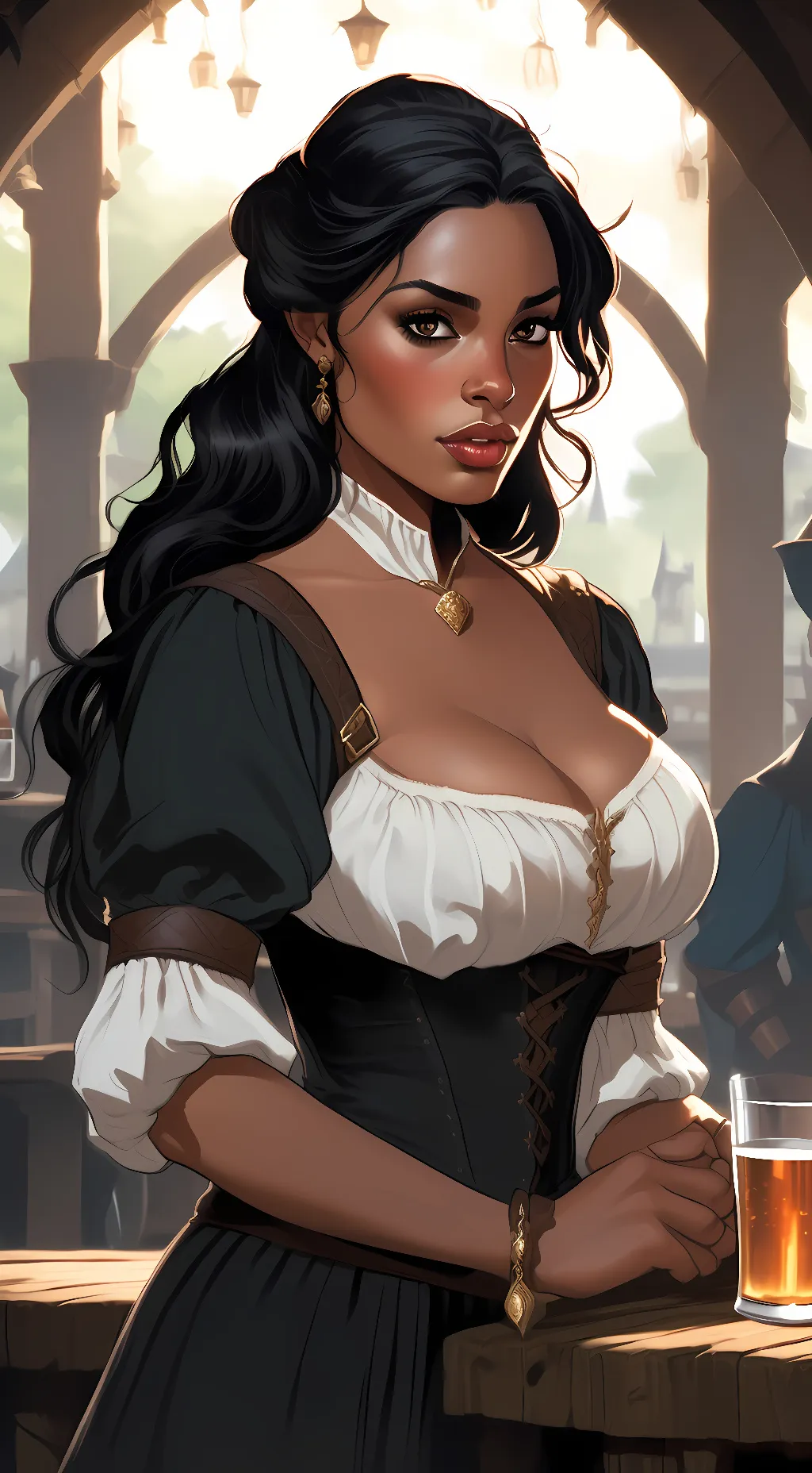 ai character: Rose background