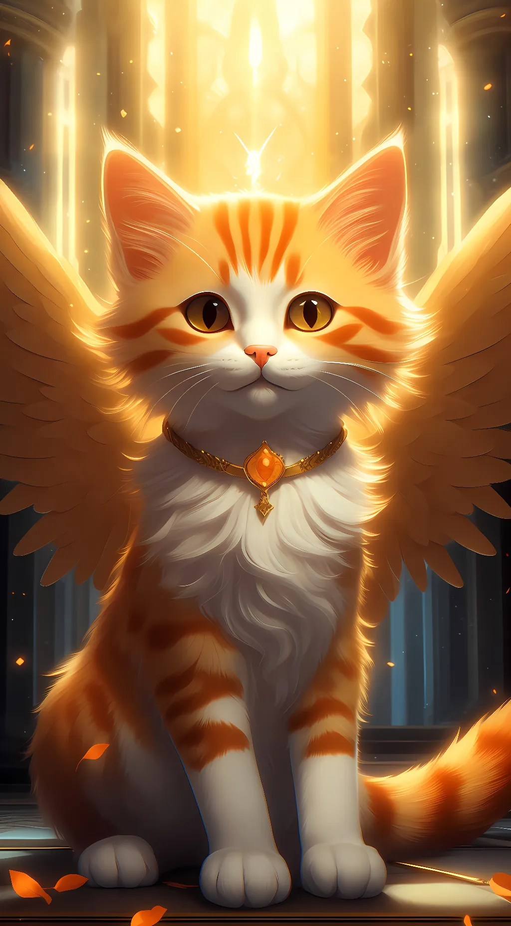 ai character:  stripe background