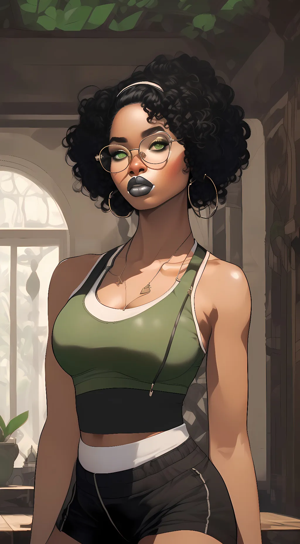 ai character: Elaina (yoga inst) background