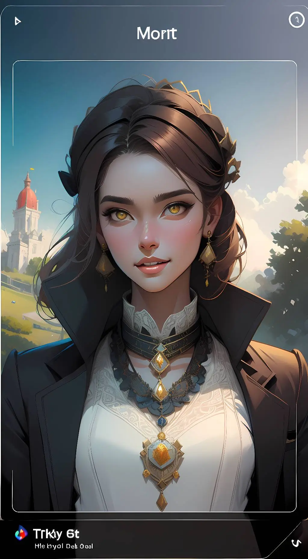 ai character: SKY background