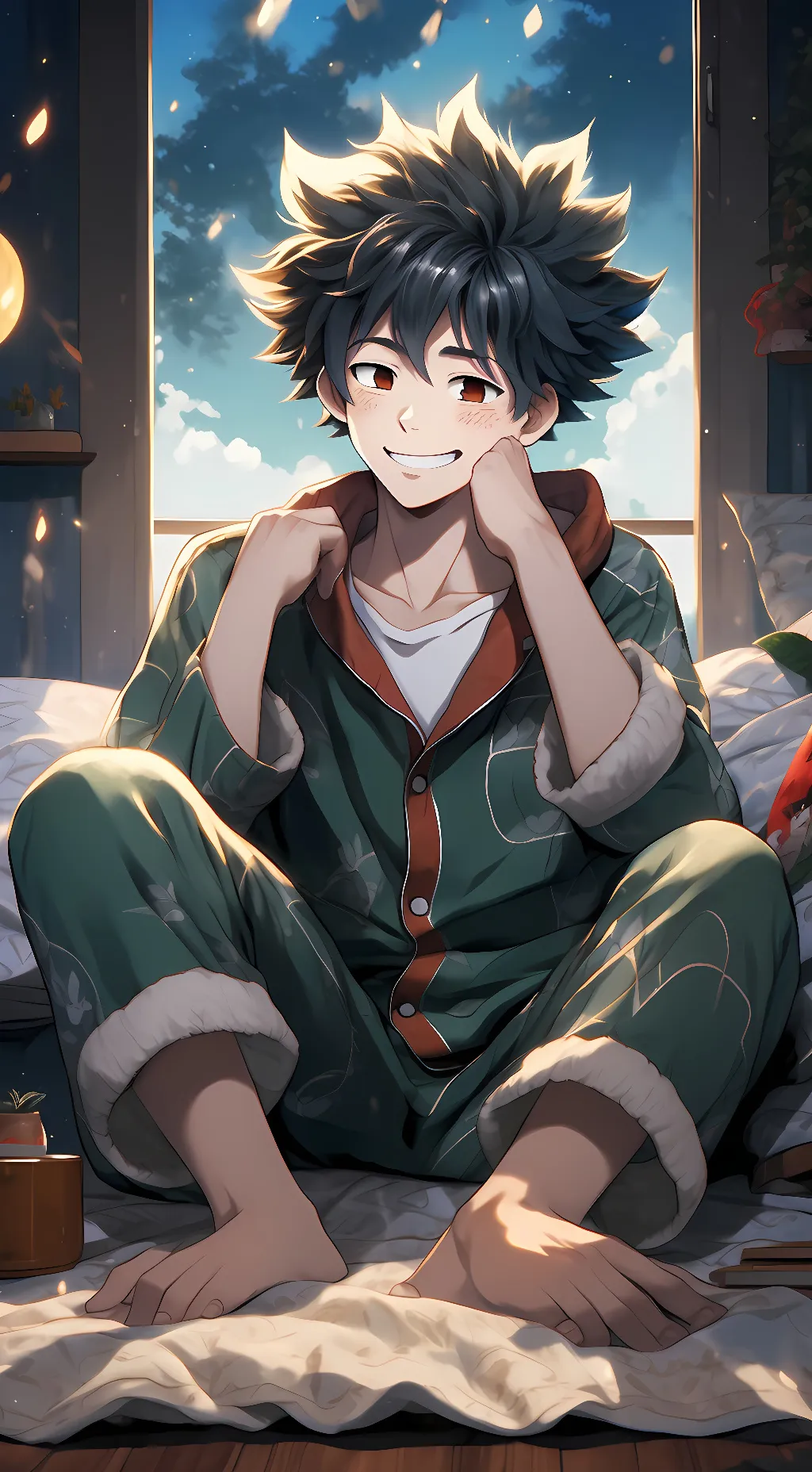 ai character: Deku background