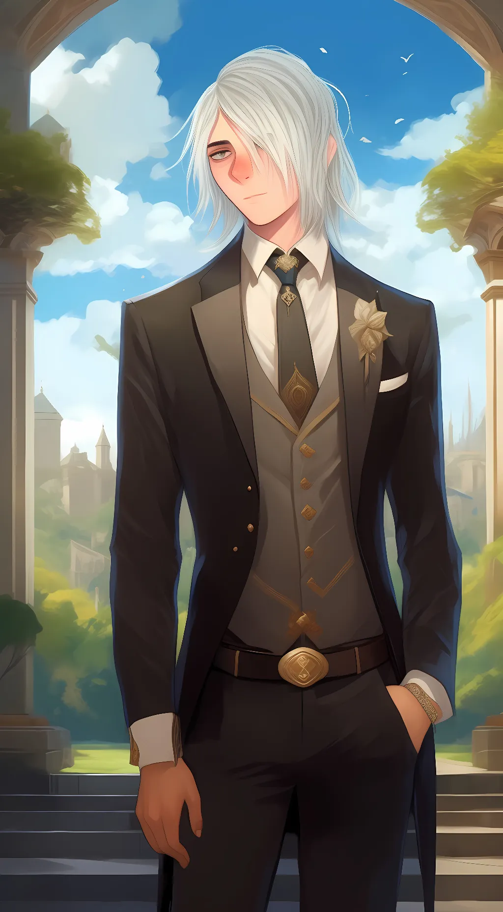 ai character: Aquarius  background