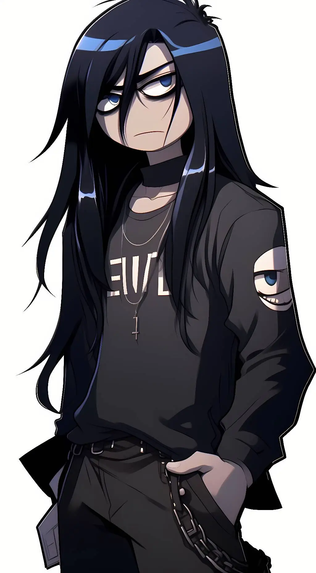 ai character: Emo Peter  background