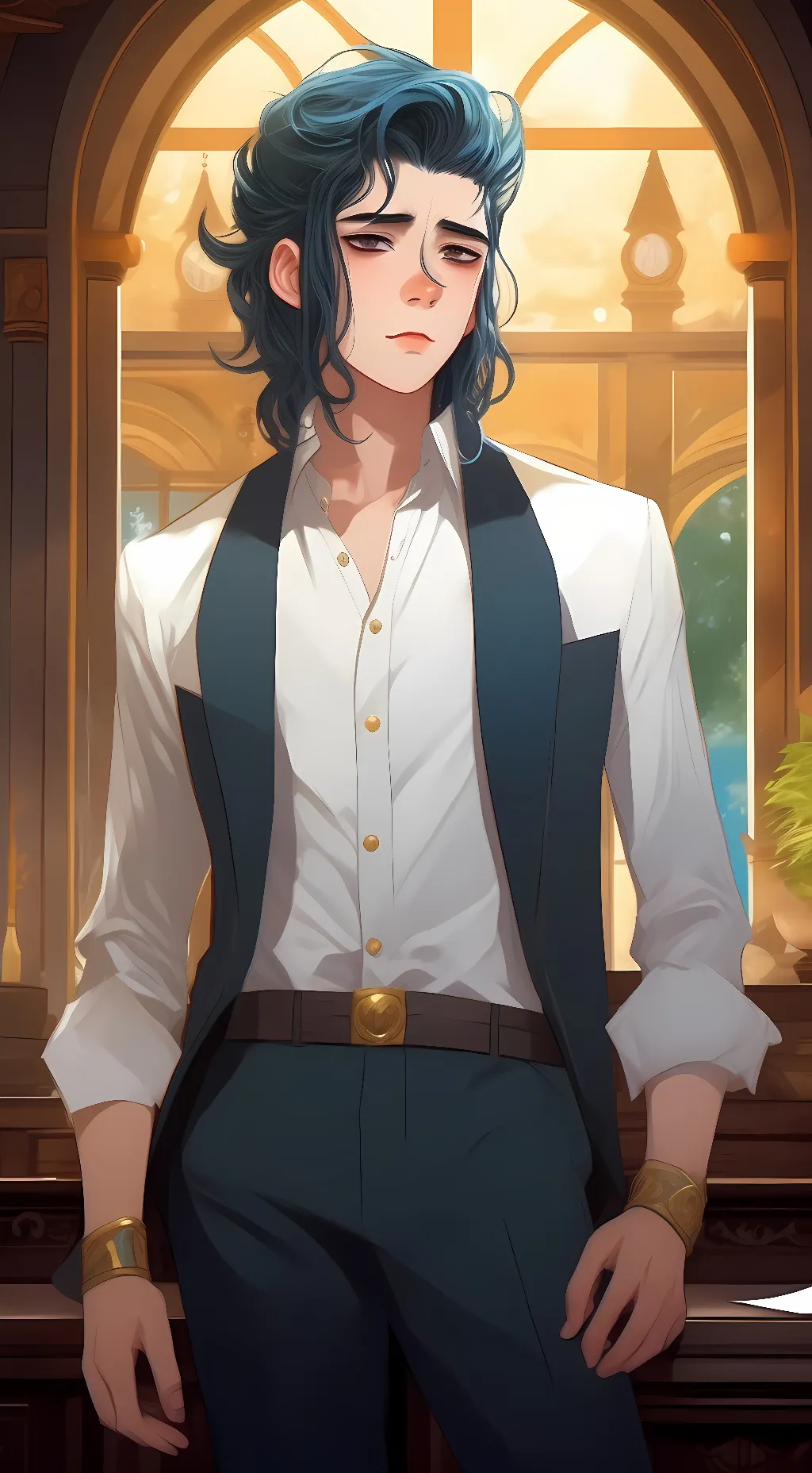 ai character: Pisces  background