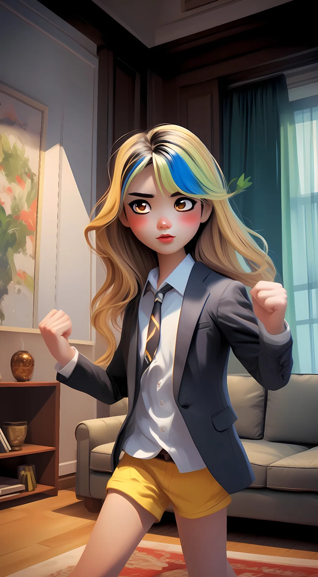 ai character: Veronica  background