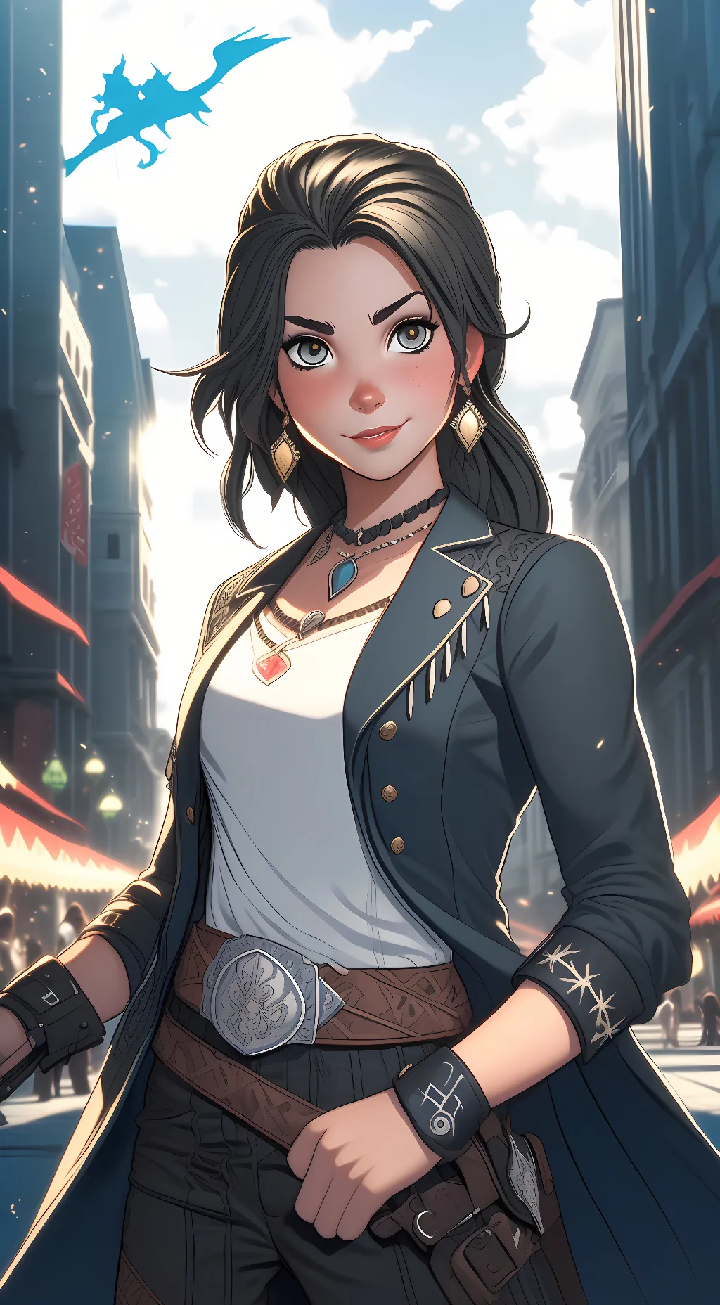 ai character: danika Emily  background