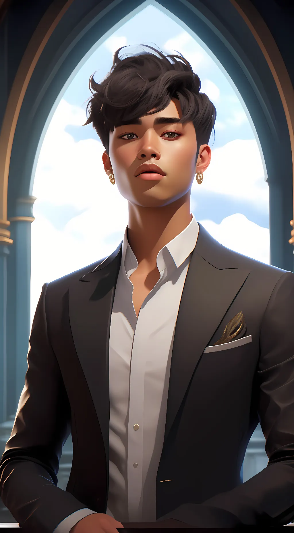 ai character: Kaykay olmos background