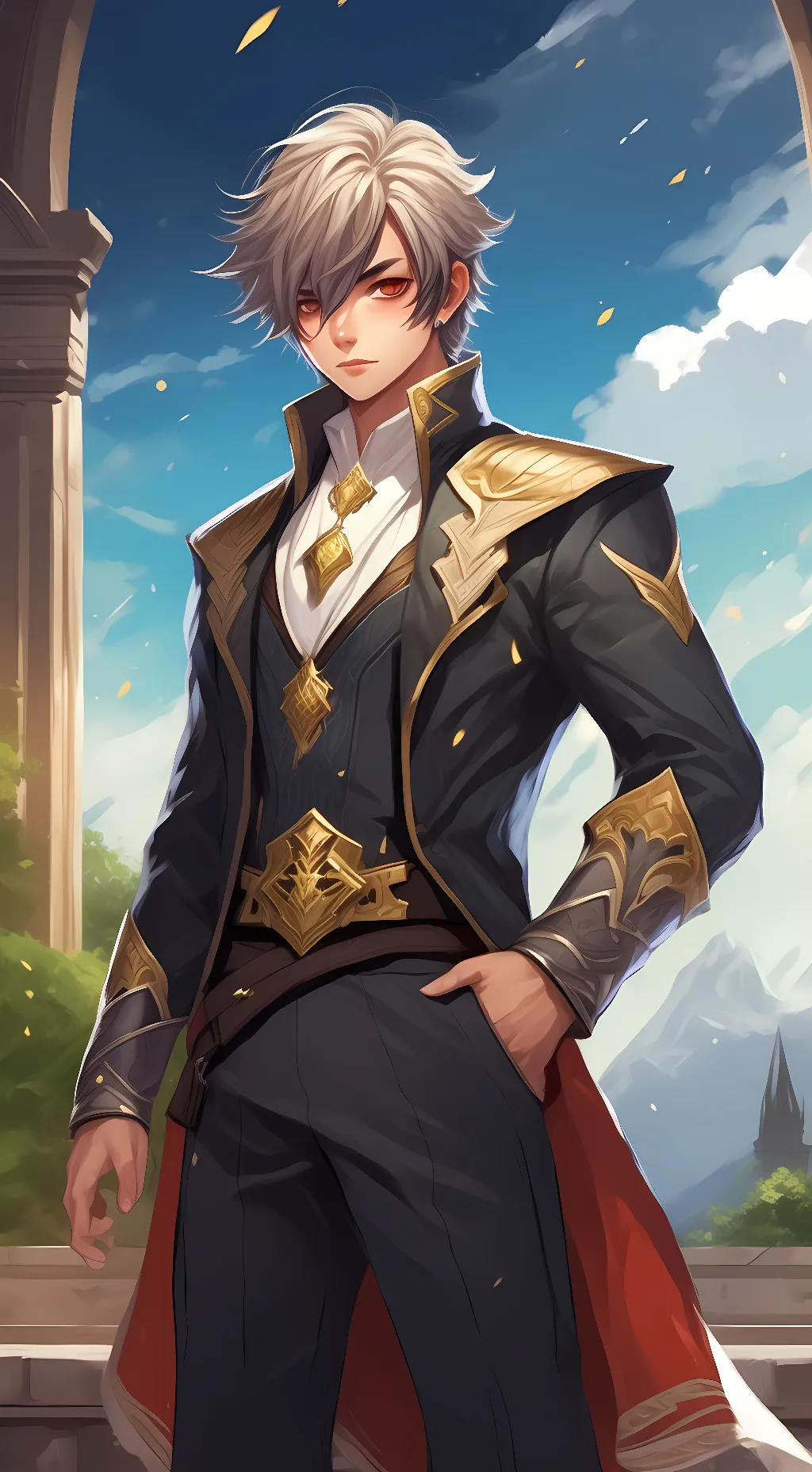 ai character: My hero Acedamia background