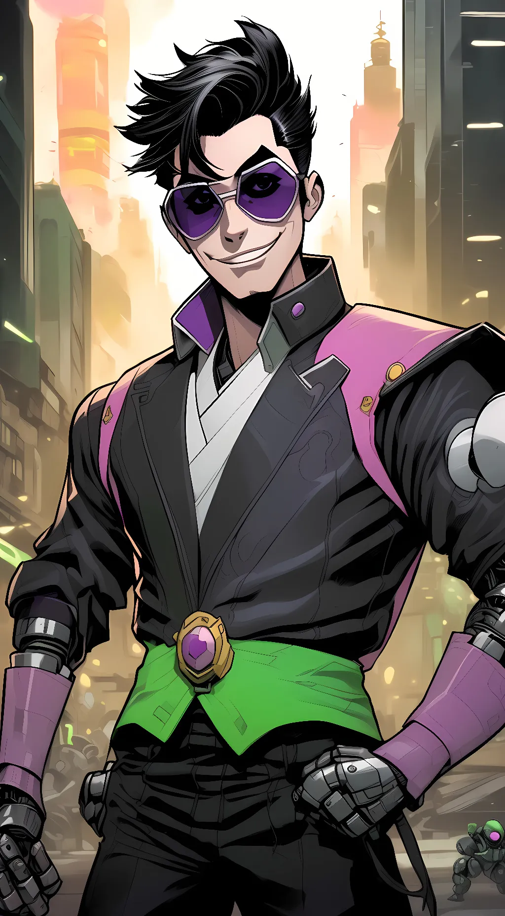 ai character: Spamton background