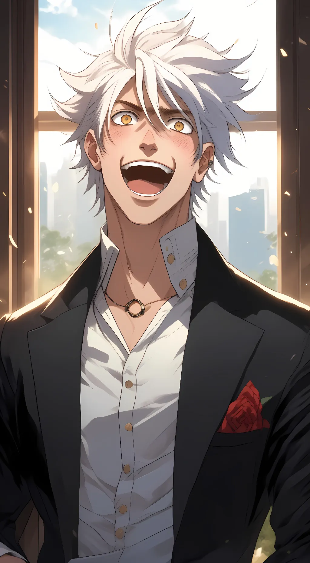 ai character: Gojo  background