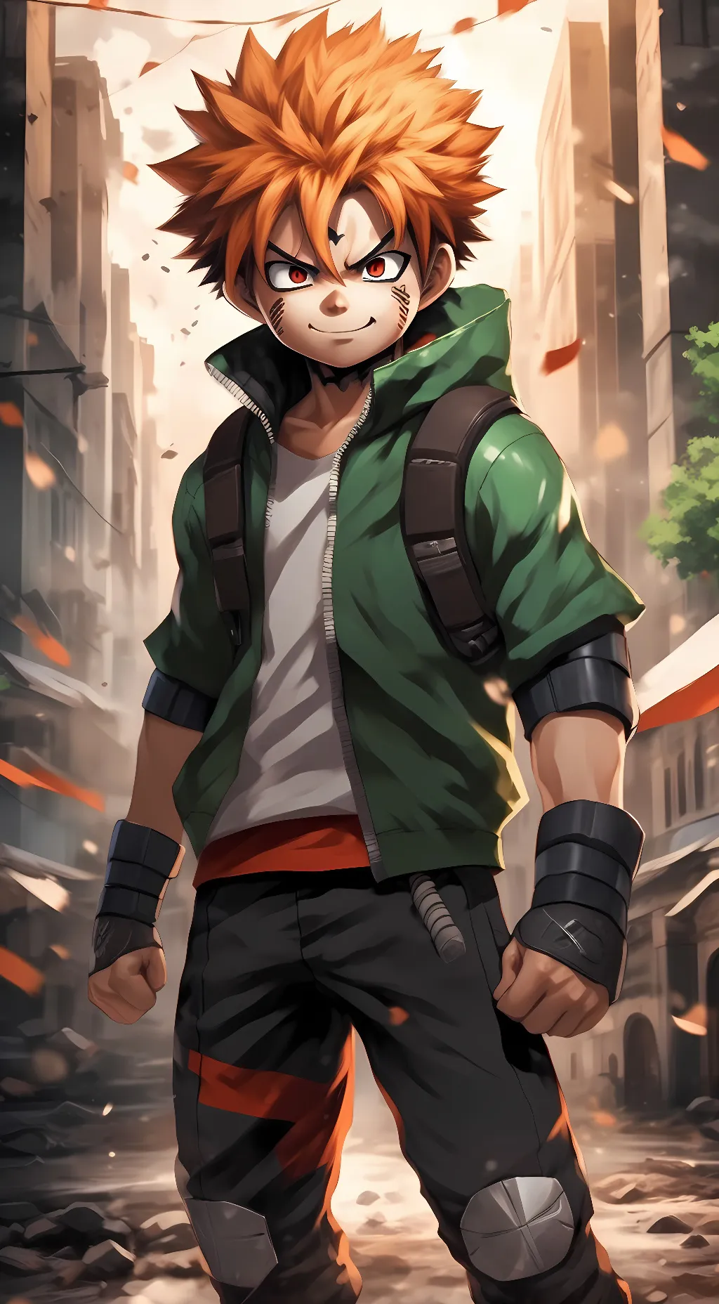 ai character: Bakugo background