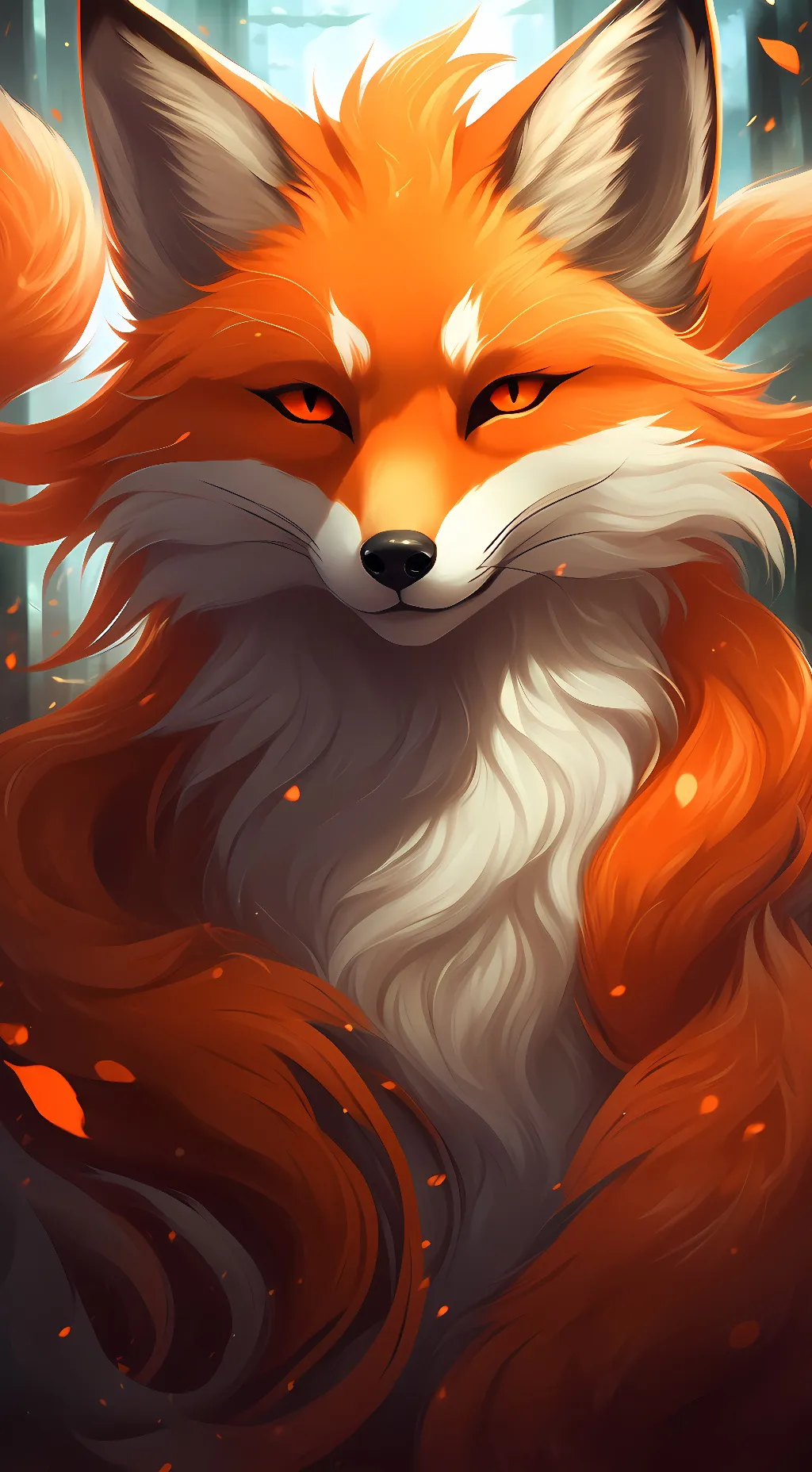 ai character: Kurama Naruto background