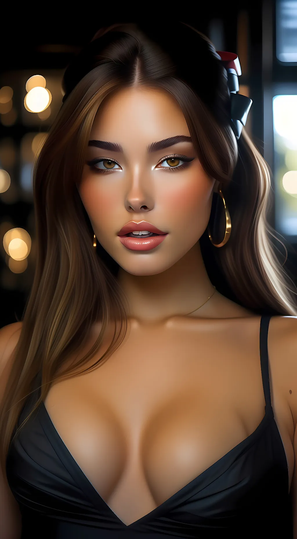 ai character: Madison beer background