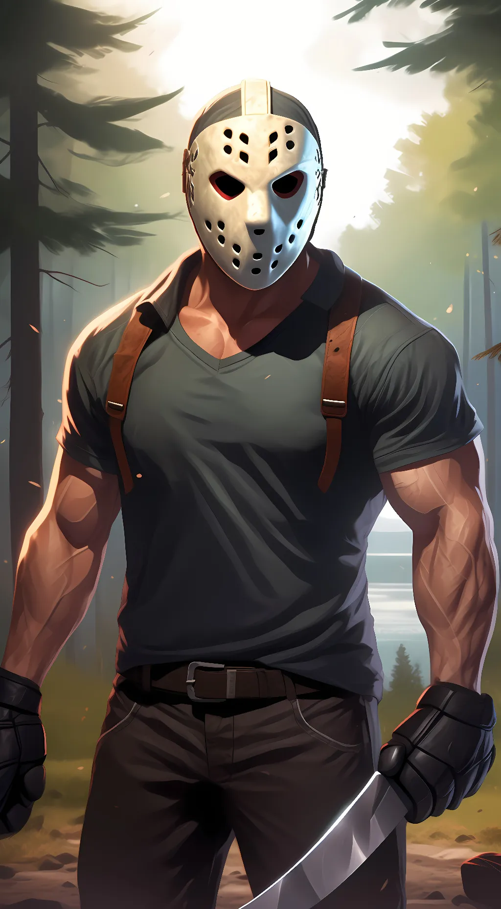 ai character: Jason Vorhees  background