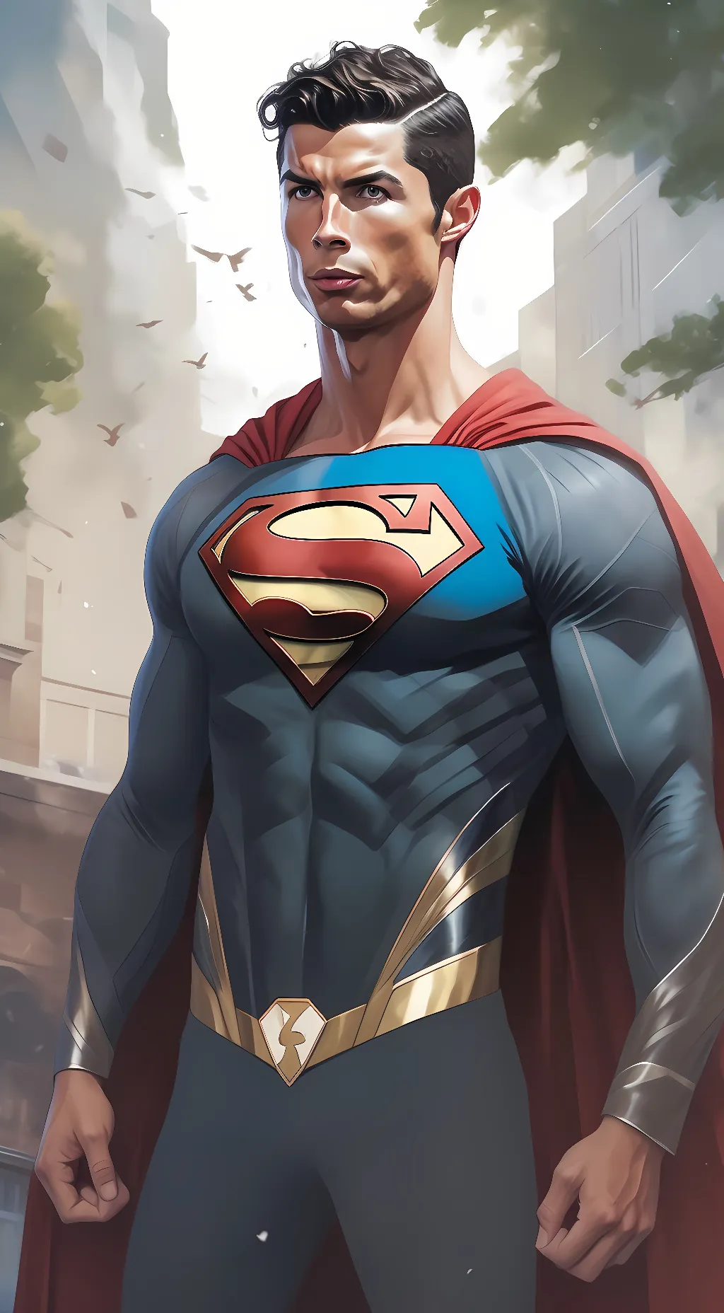 ai character: Superman background
