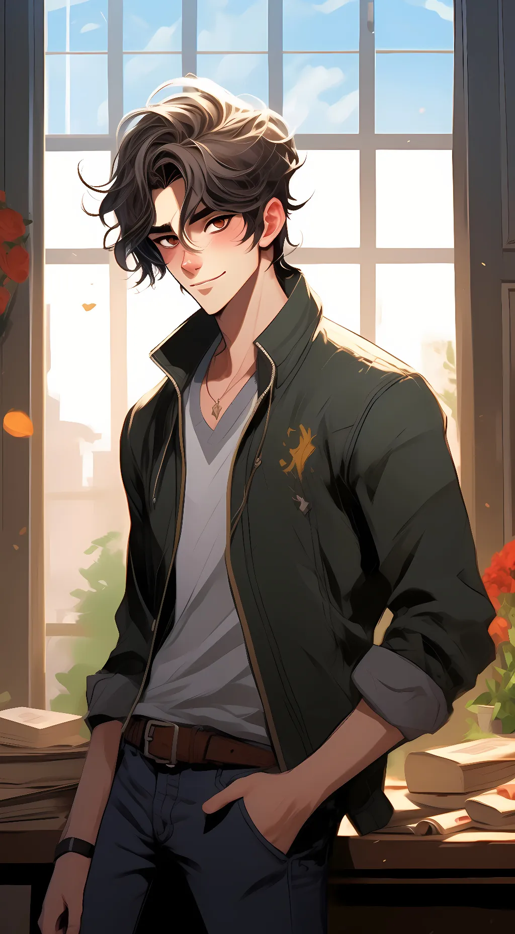 ai character: Jake  background