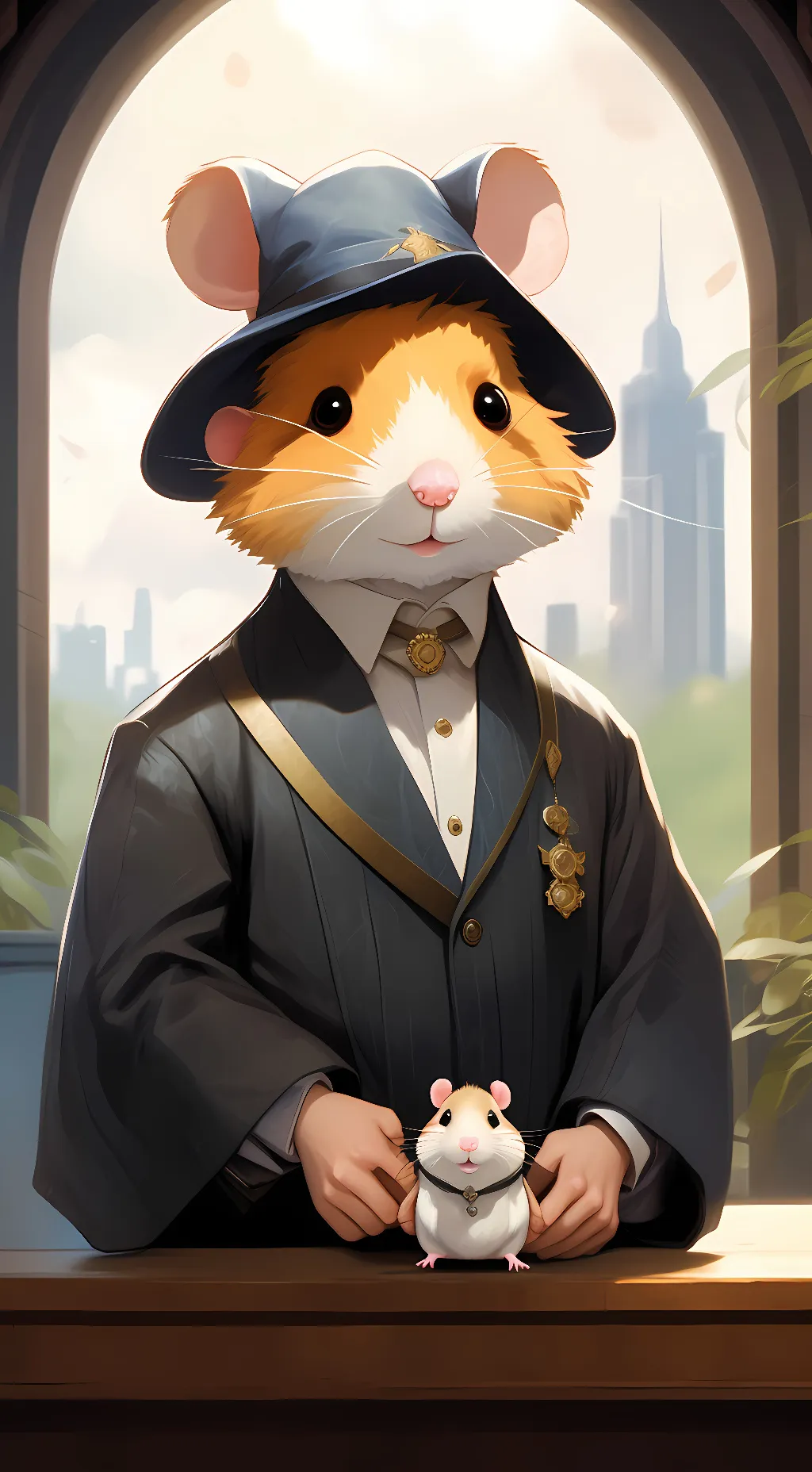 ai character: ham ham background