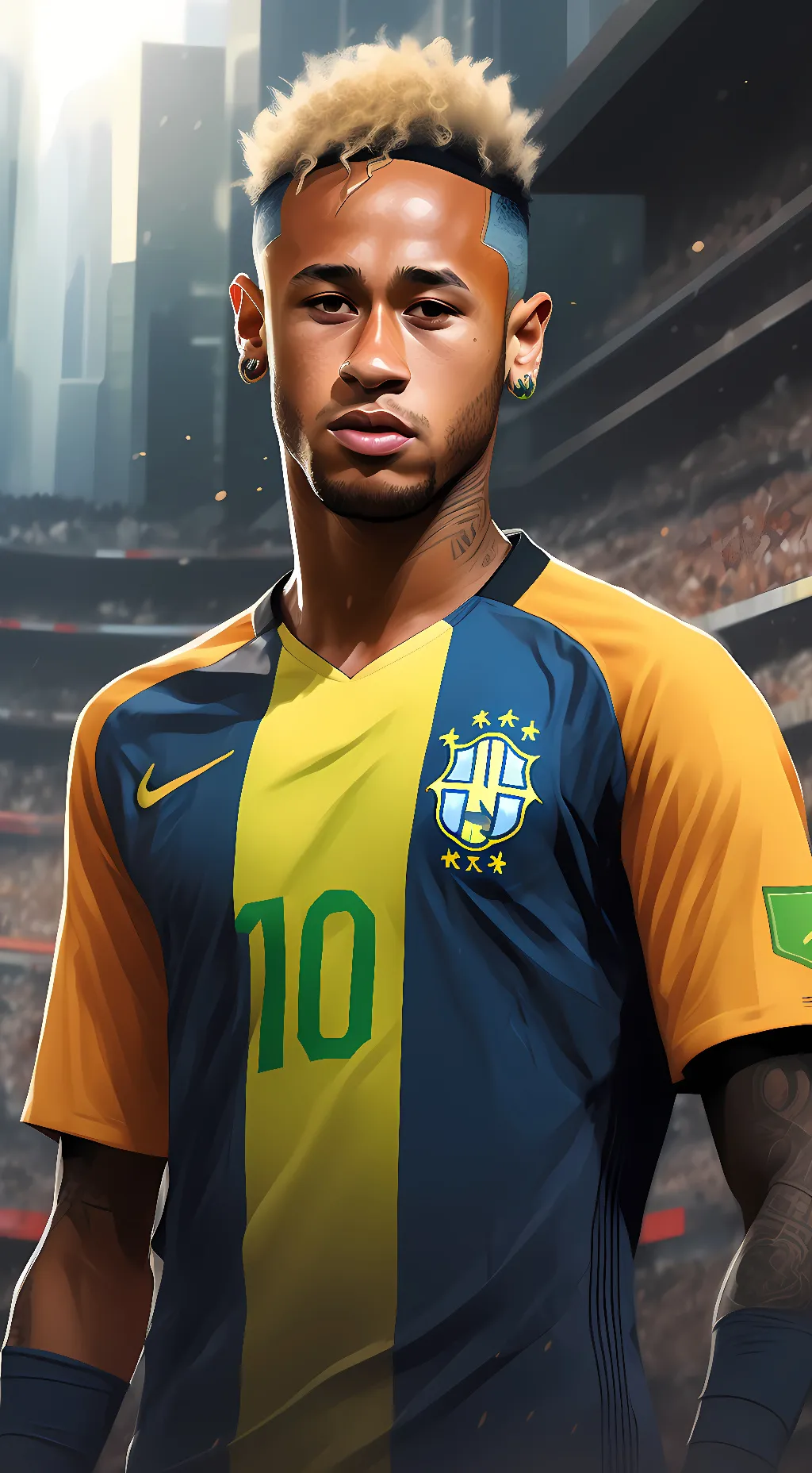 ai character: Neymar Jr background