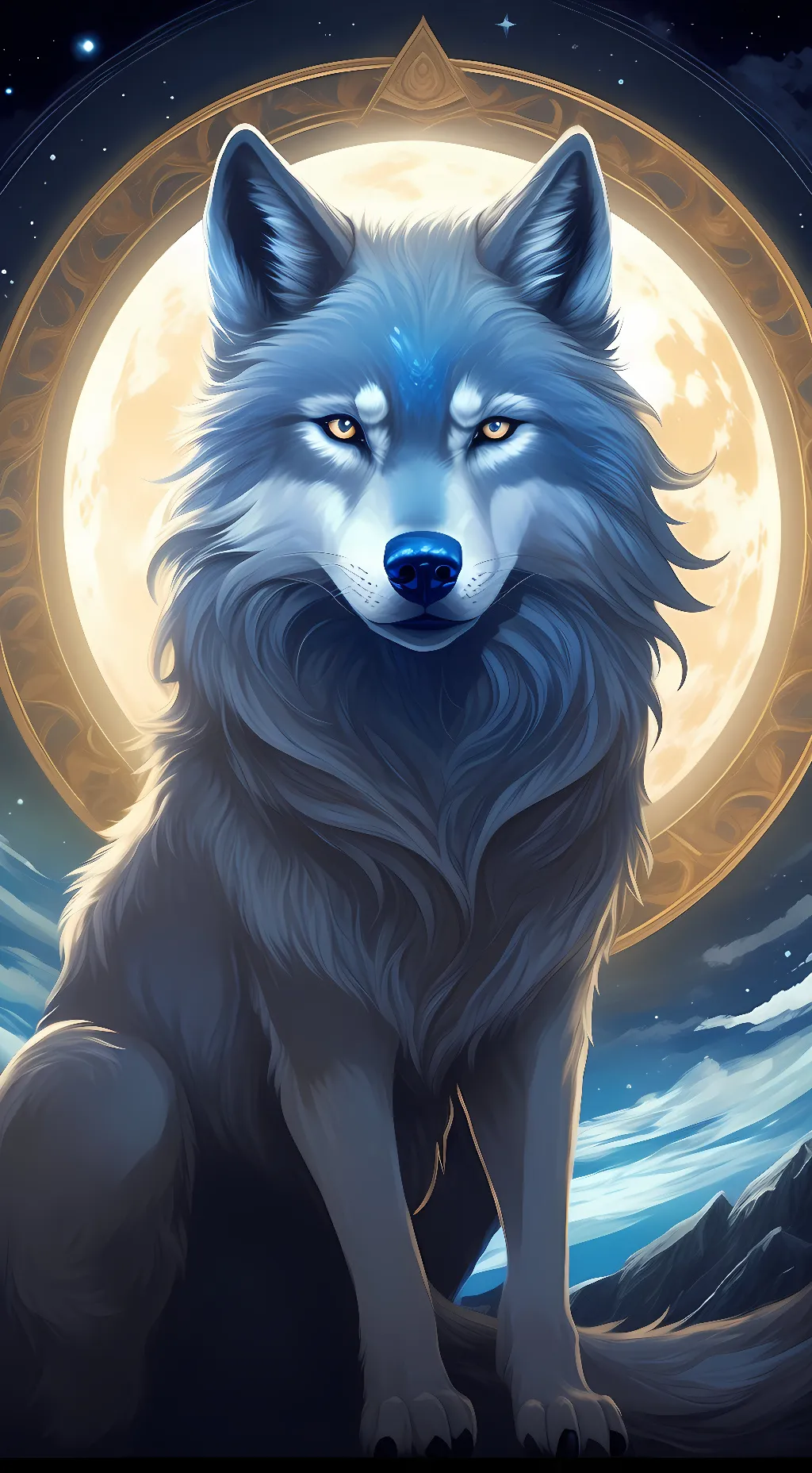 ai character: Moonshadow  background