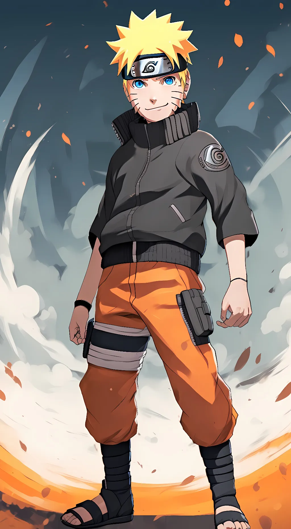 ai character: Naruto Uzumaki background