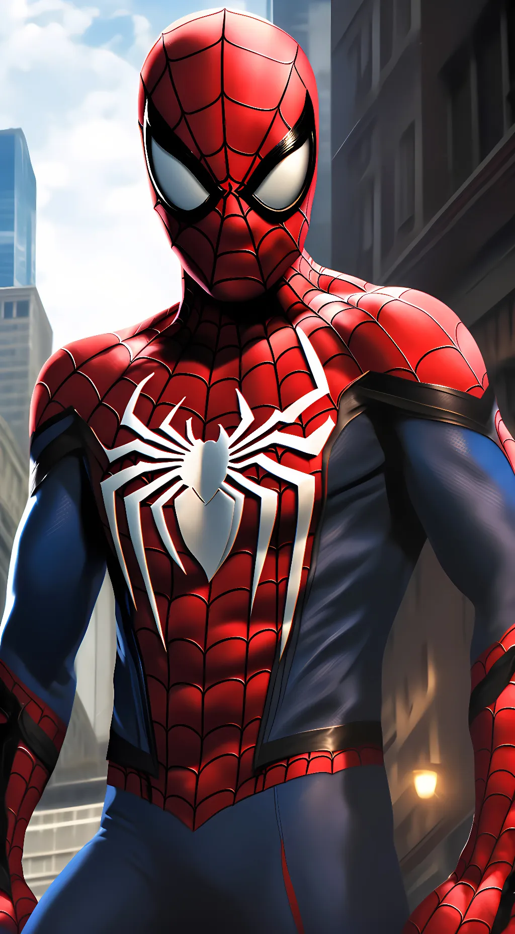 ai character: Spider man background