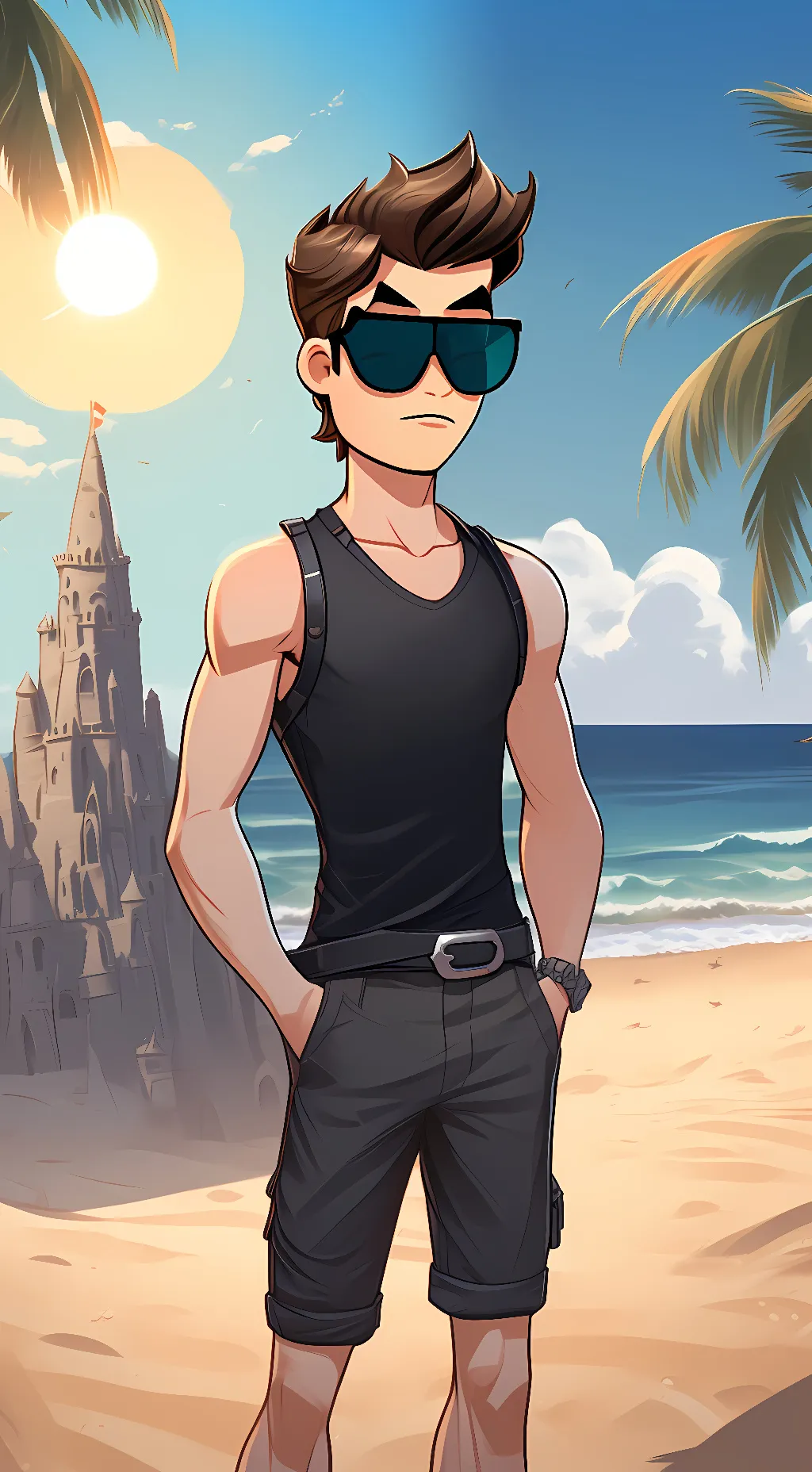 ai character: Surf Tom background