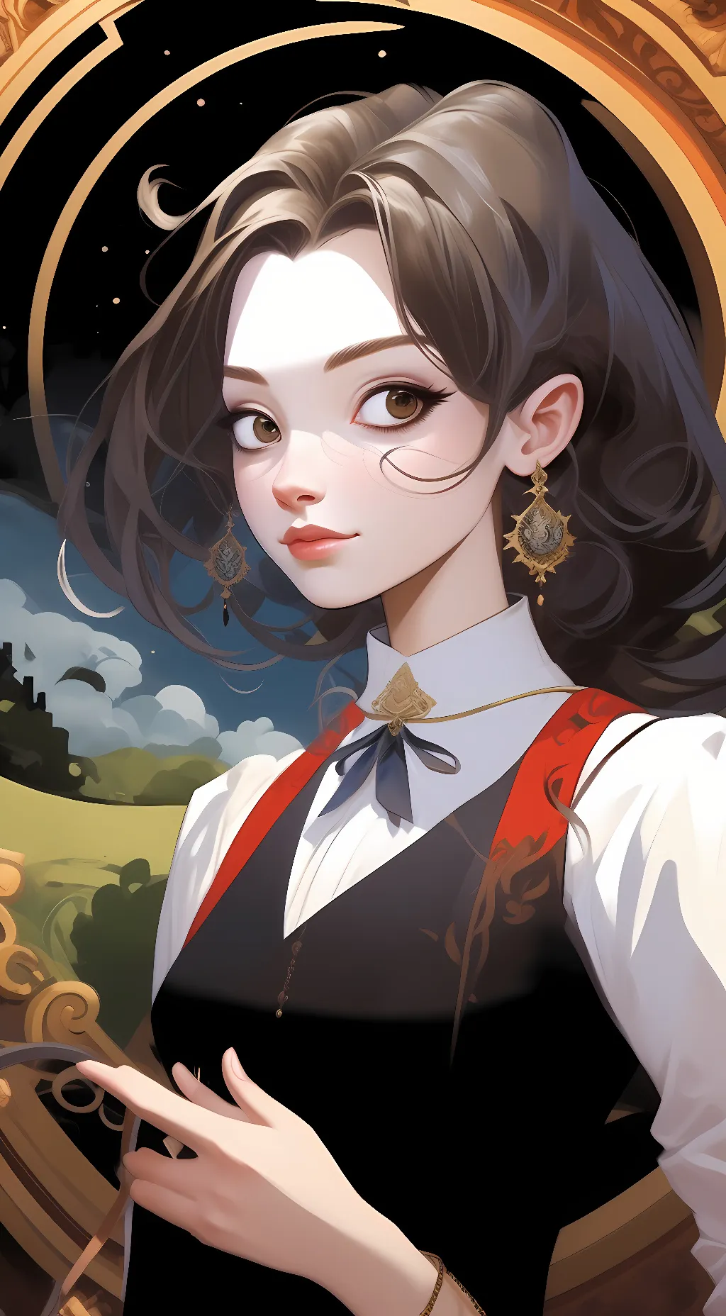 ai character: ruby rose  background