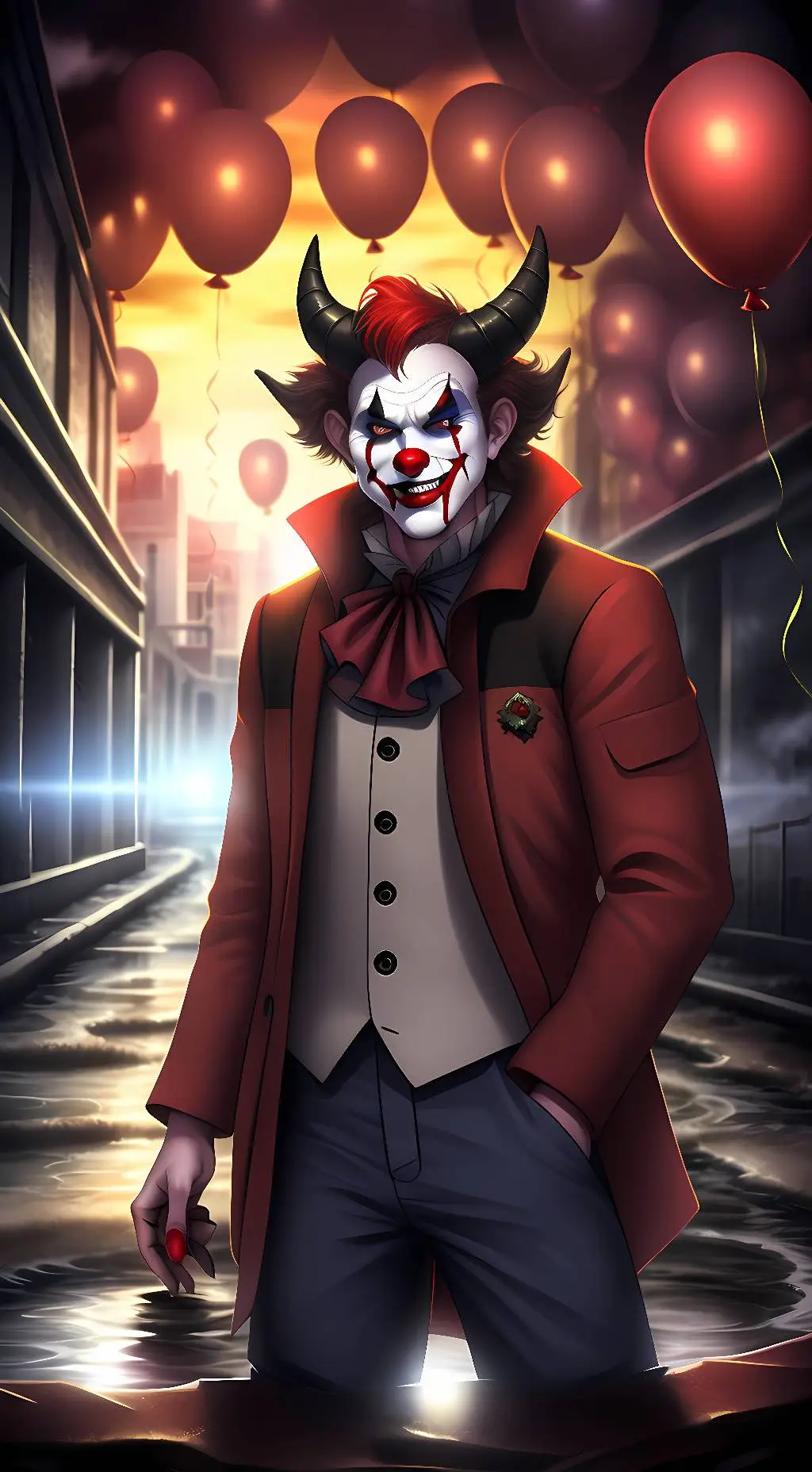 ai character: Pennywise background