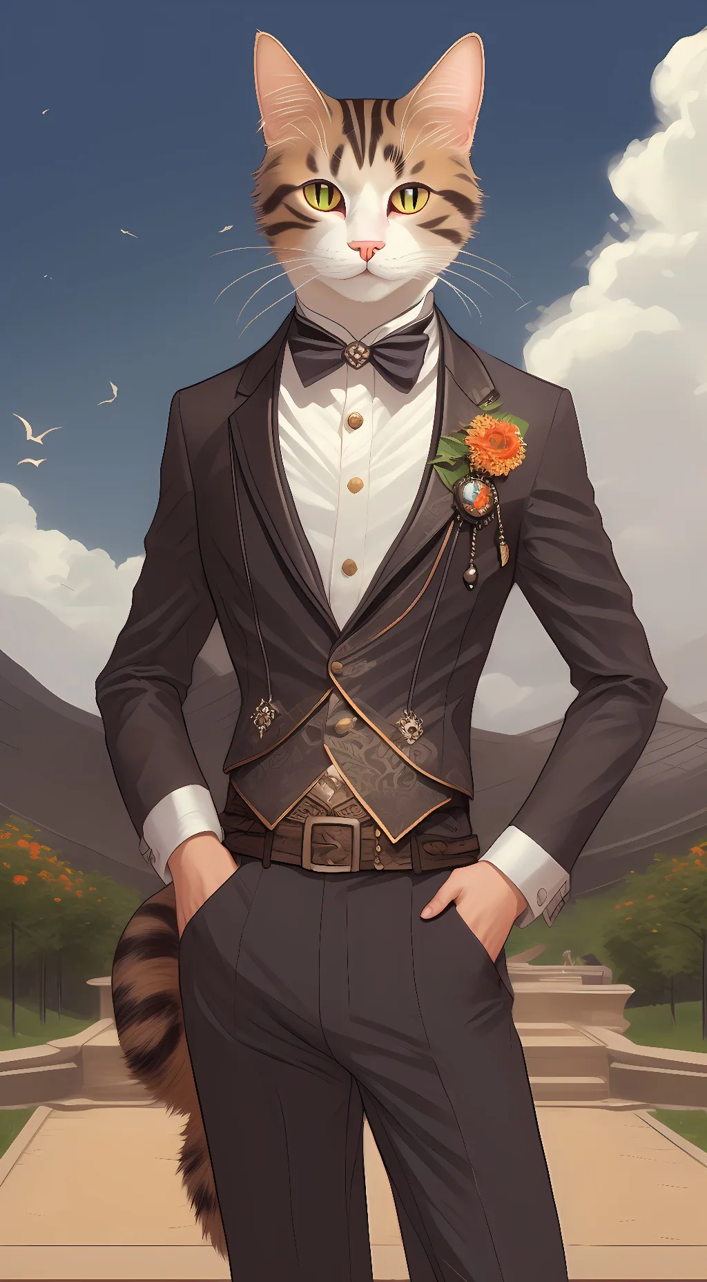 ai character: milkshake background