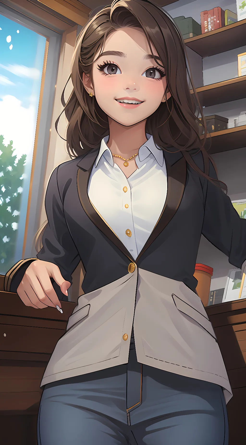 ai character: finly bube background