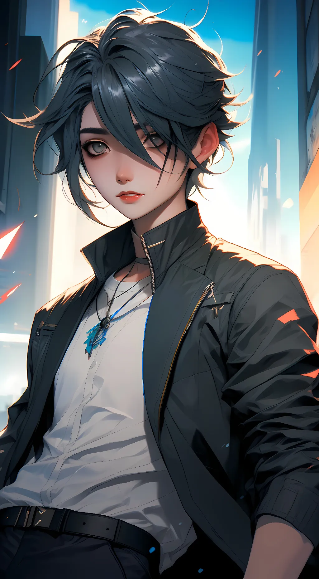 ai character: ein background