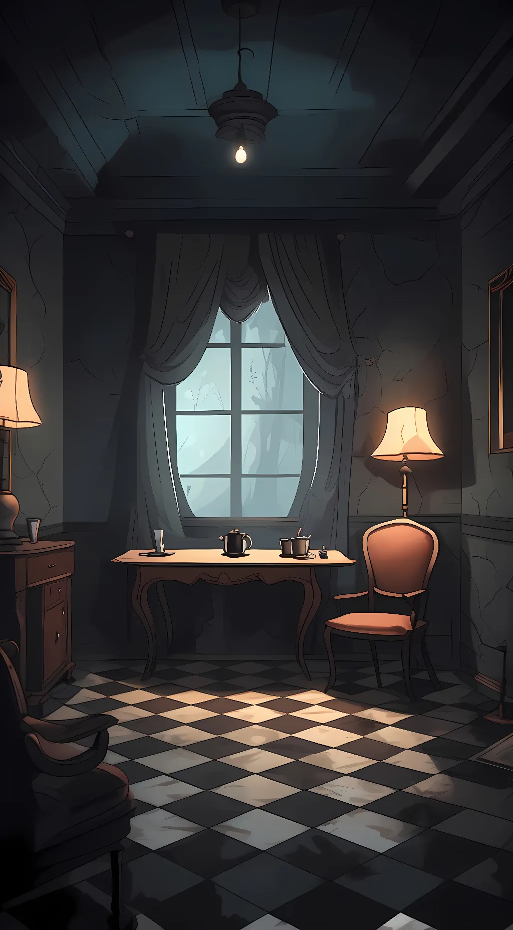 ai character: FNaF 2 Office background