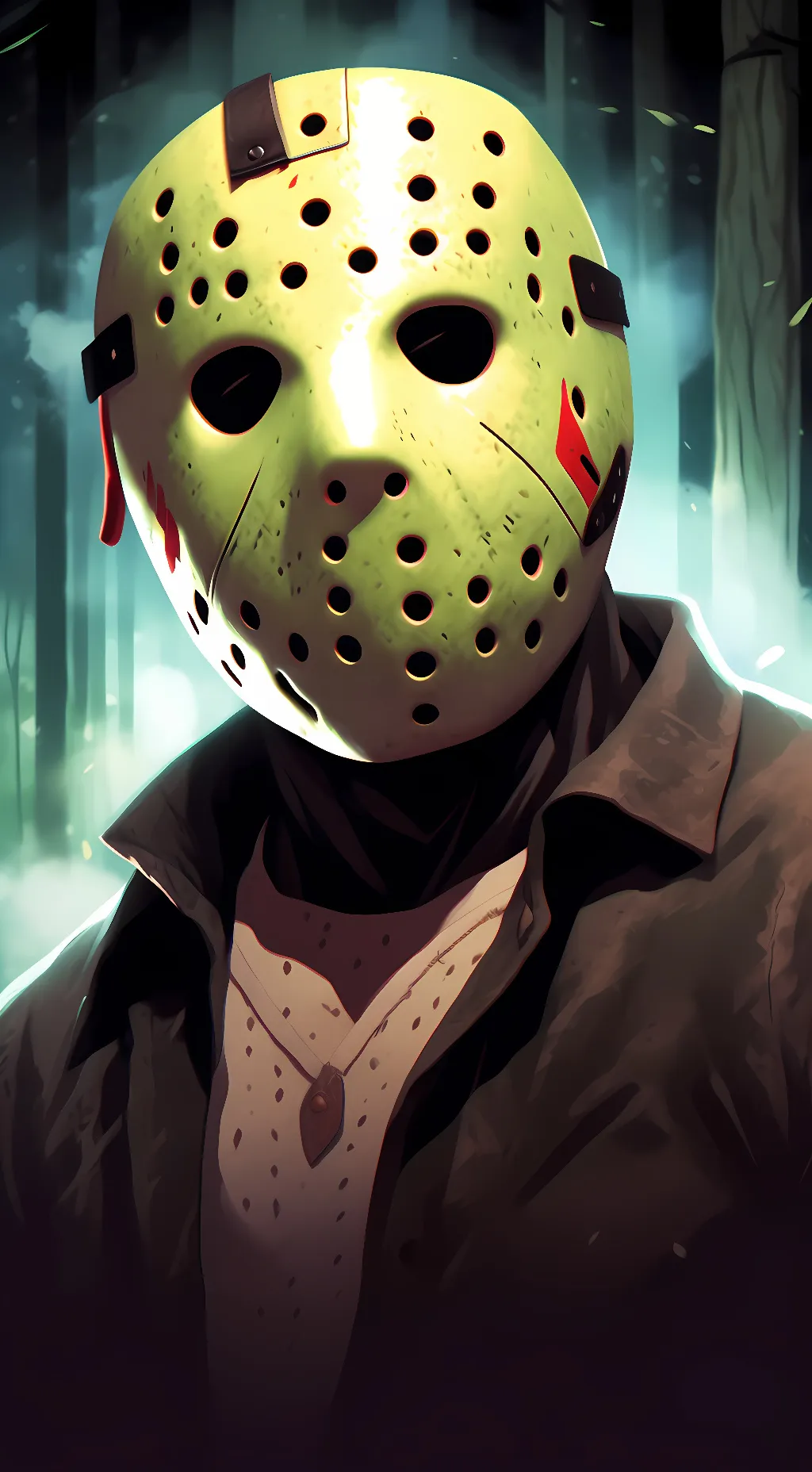 ai character: Jason Voorheas  background
