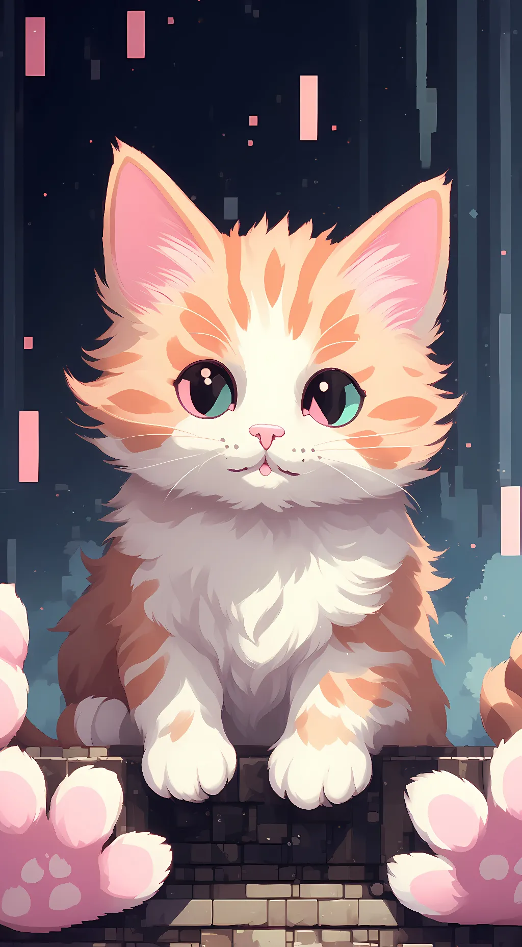 ai character: Calico background